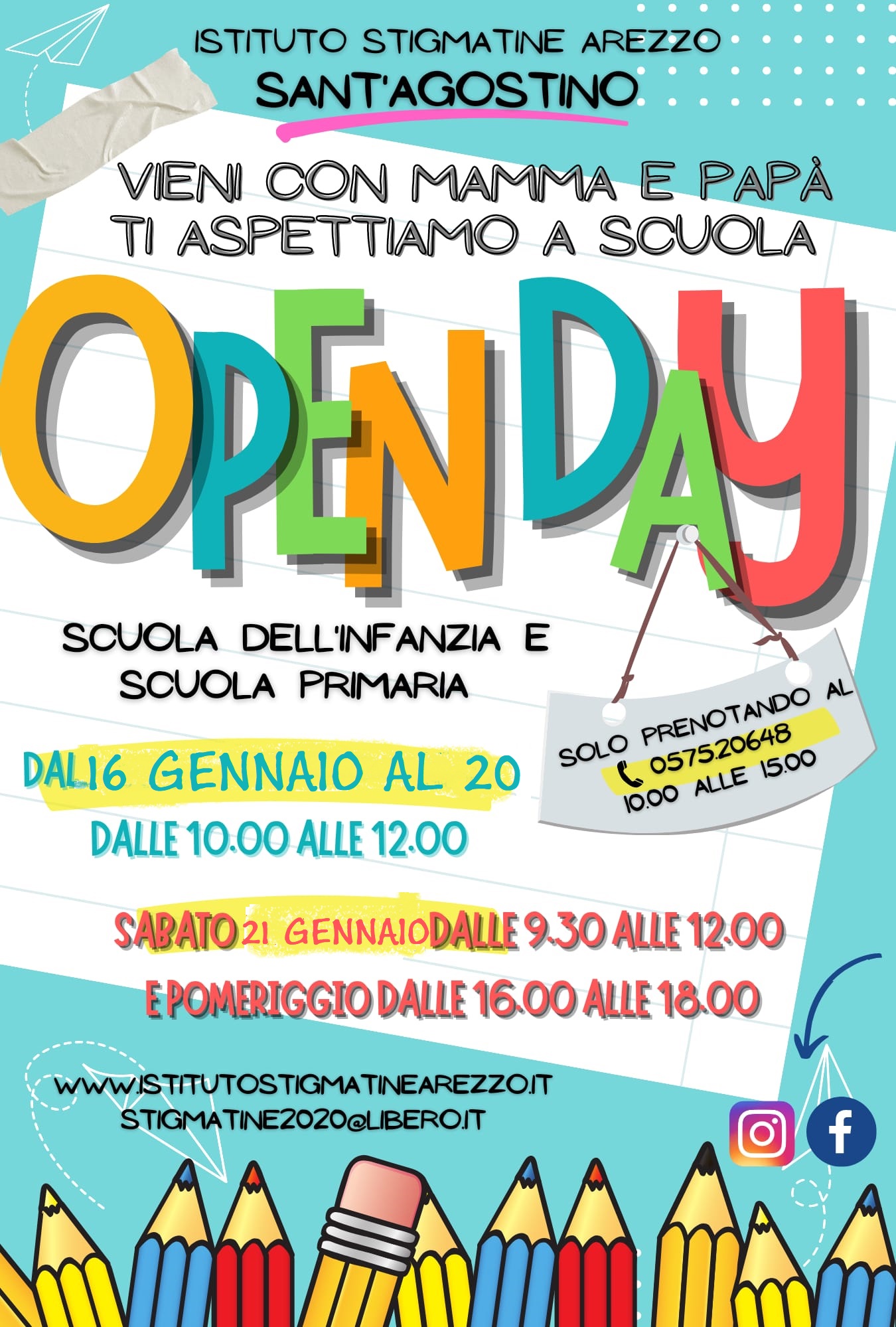 Open Day 10 21 Gennaio Istituto Suore Stigmatine Arezzo